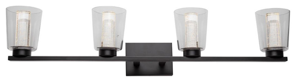Dalton - Bathroom Vanity, Black, 4-Light