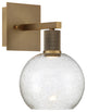 Access Port Nine 1-Light Burgundy LED Wall Sconce Brushed Brass