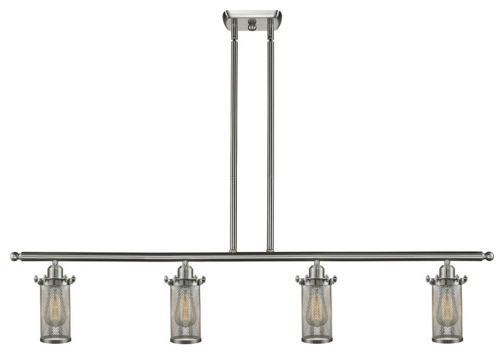 INNOVATIONS LIGHTING 516-4I-SN-220-LED Bleecker 3 Light Island Light
