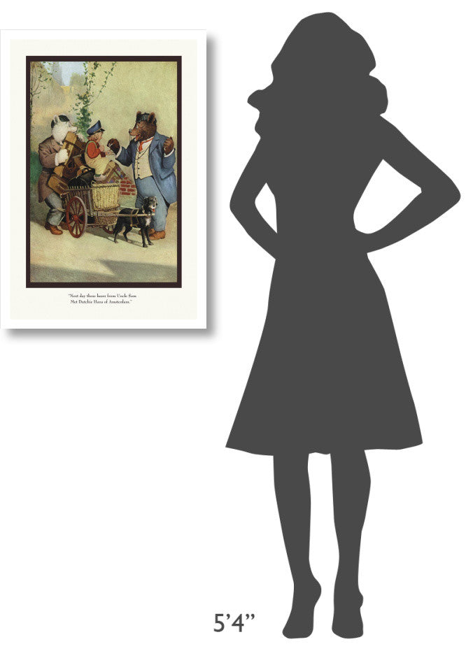 "Teddy Roosevelt's Bears: Dutchie Hans" Paper Print by R.K. Culver, 22"x32"