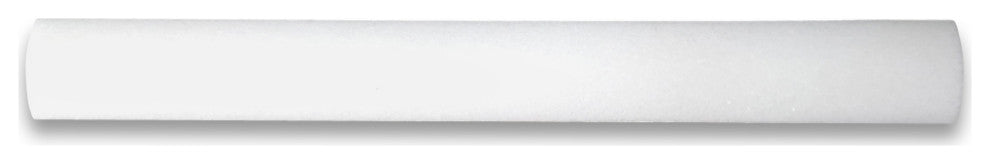 Thassos White Marble Round Covering Pencil Liner Trim Molding Polished, 1 piece