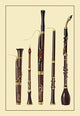 Dolciano, Oboe da Caccia, Oboe, Basset Horn and Bassoon