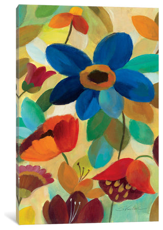 "Summer Floral Panel I " by Silvia Vassileva, 26x18x1.5"