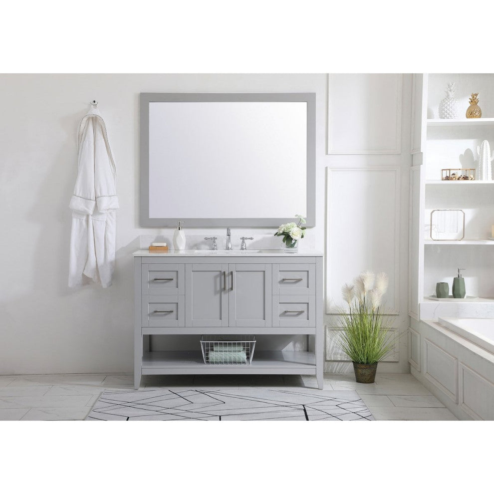 Elegant Decor Aubrey Bathroom Vanity Grey