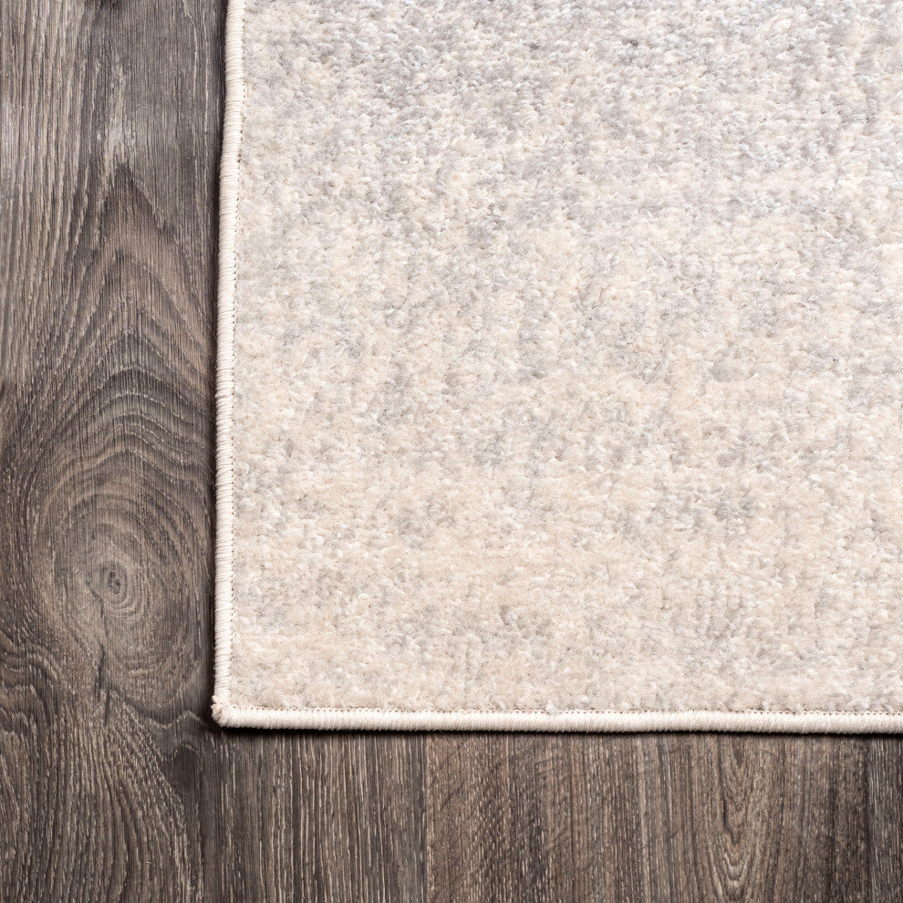 Shore Modern Gradient Area Rug, Blue/Cream, 5 X 8