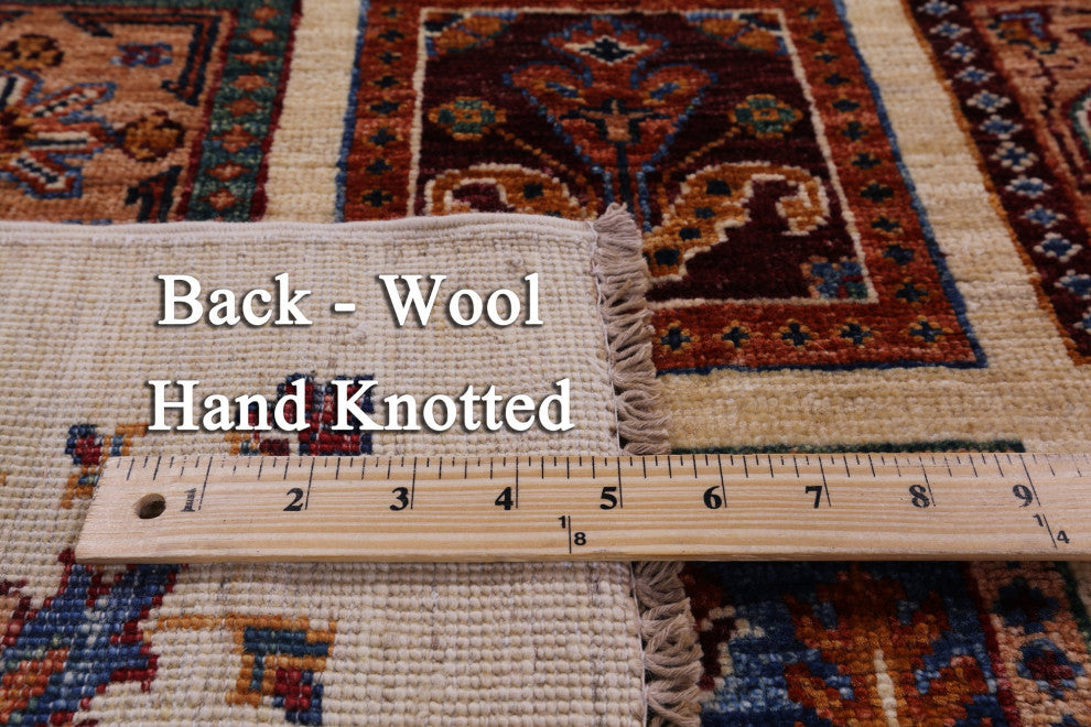 Persian Garden Design Handmade Wool Rug 5' 7" X 7' 10" - Q12295