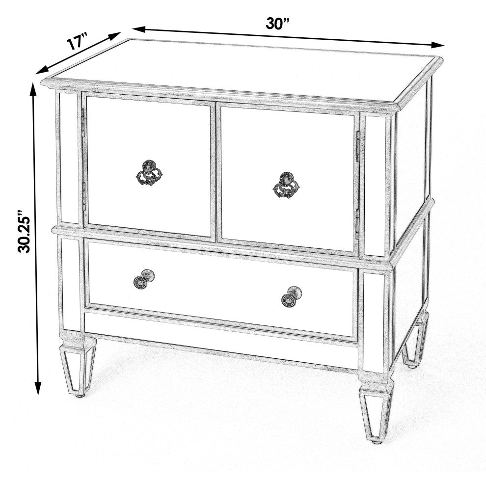 Butler Celeste Mirrored Console Cabinet