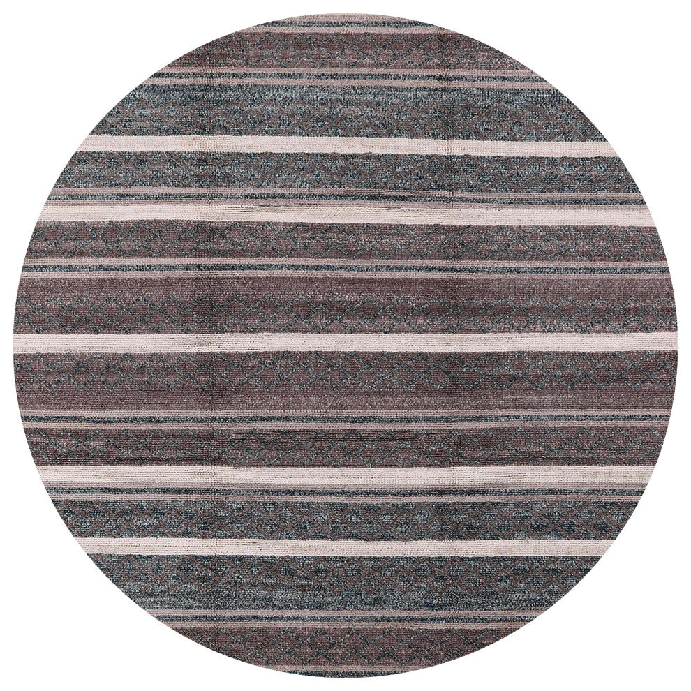Ahgly Company Indoor Round Mid-Century Modern Area Rugs, 5' Round