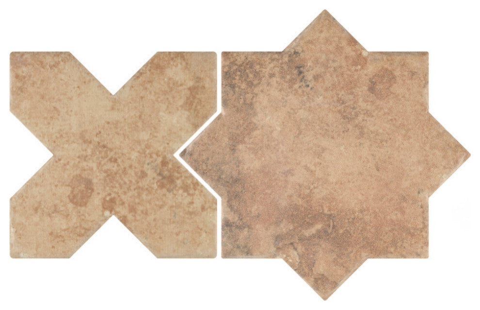 SomerTile Tech Land Star Fire/Cross Fire 6" x 12-1/8" Floor and Wall Tile