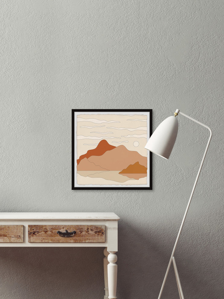 "Mountain Wilderness" Framed Painting Print, 24x24