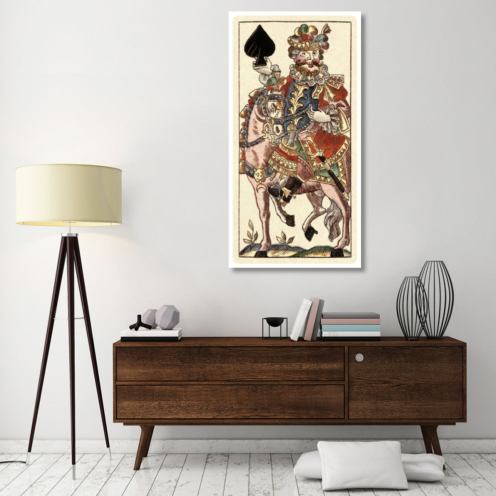"Knight of Spades (Bauern Hochzeit Deck)" Paper Art, 32"x62"