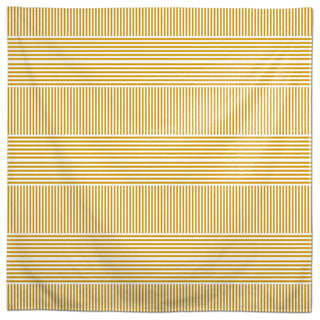 Alternating Stripes Yellow 58x58 Tablecloth