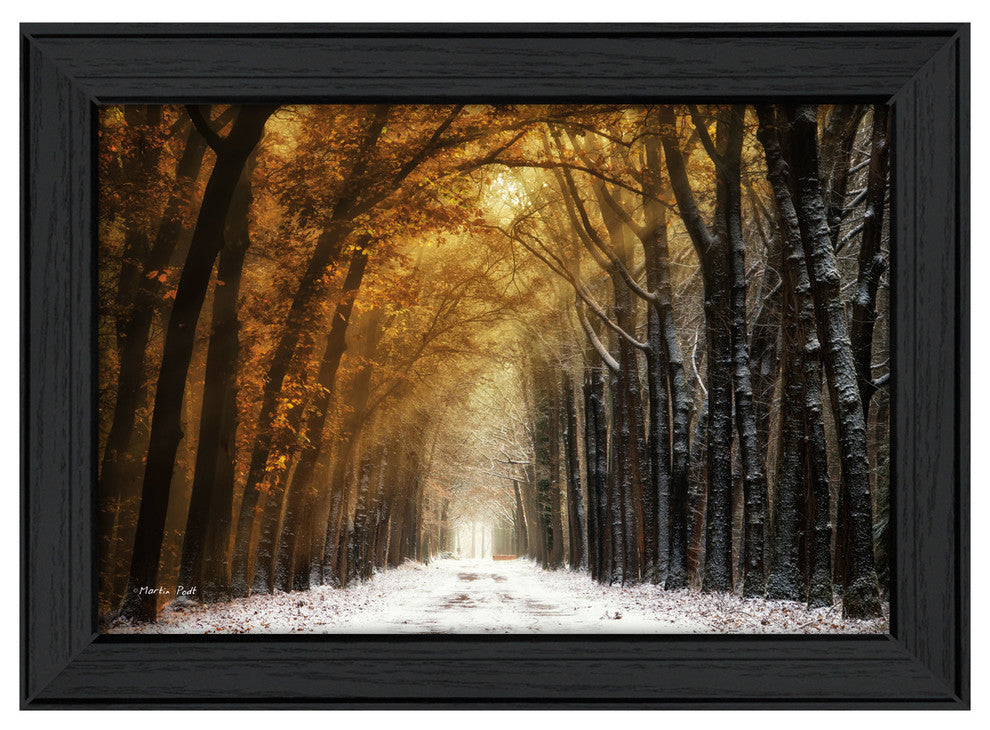 "Autumn to Winter" By Martin Podt, Printed Wall Art, Ready To Hang, Black Frame