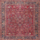 Ahgly Company Indoor Square Traditional Area Rugs, 4' Square