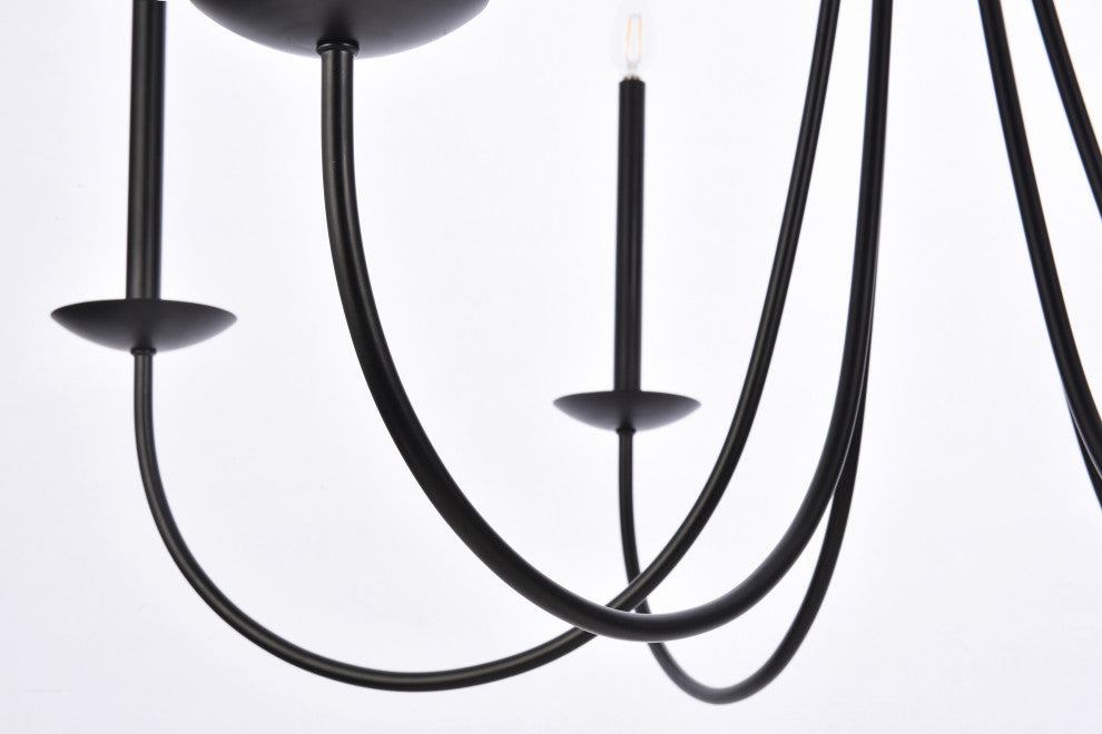 Chloe 42" Pendant, Black