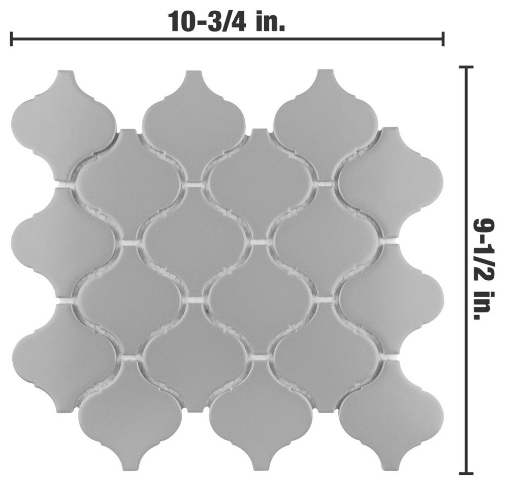 Metro Lantern Matte Light Grey Porcelain Floor and Wall Tile
