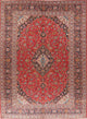 Consigned, Oriental Traditional Handmade Vintage Persian Area Rug, Red, 10x13