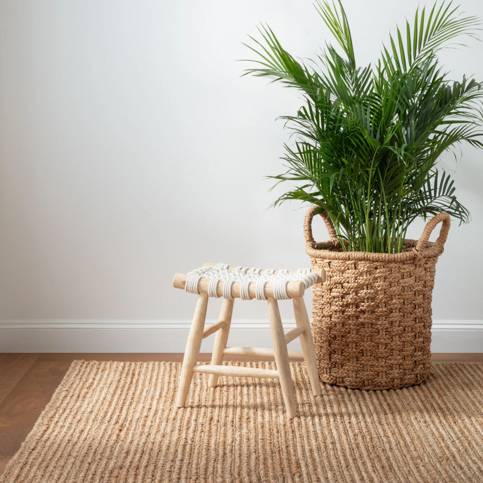 Dash & Albert Dunes Natural Handwoven Jute Rug, Natural, 5' x 8'