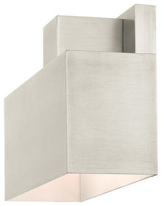 Brushed Nickel Contemporary, Refined Outdoor Wall Sconce