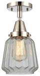 INNOVATIONS LIGHTING 447-1C-PN-G142-LED Chatham Flush Mount