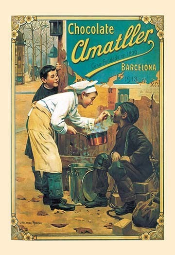 Chocolate Amatller - Gallery Wrapped Canvas Art 28" x 42"