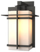 Tourou Downlight Large Outdoor Sconce, Coastal Natural Iron Finish, Opal Glass