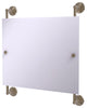 Monte Carlo Landscape Frameless Rail Mounted Mirror, Antique Pewter