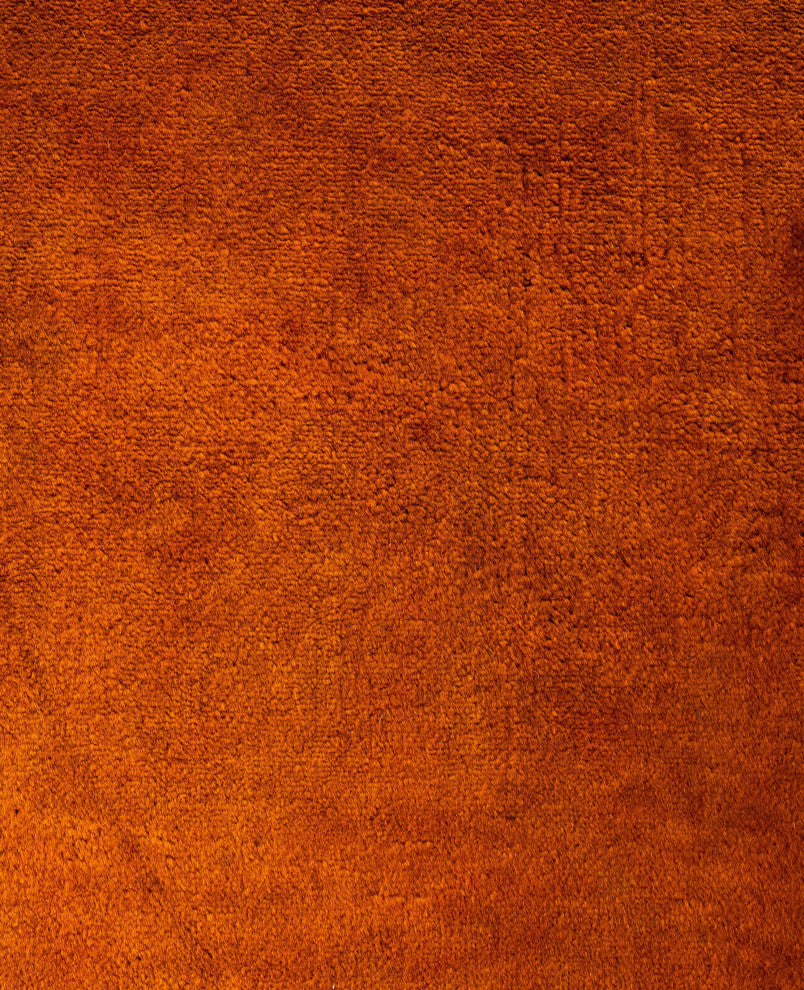 Overdyed One-of-a-Kind Hand-Knotted Area Rug Orange, 10' 0" x 13' 8"