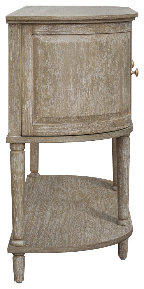 Martha Stewart Ayanna Accent Cabinet With Lower Shelf, Reclaimed Wheat