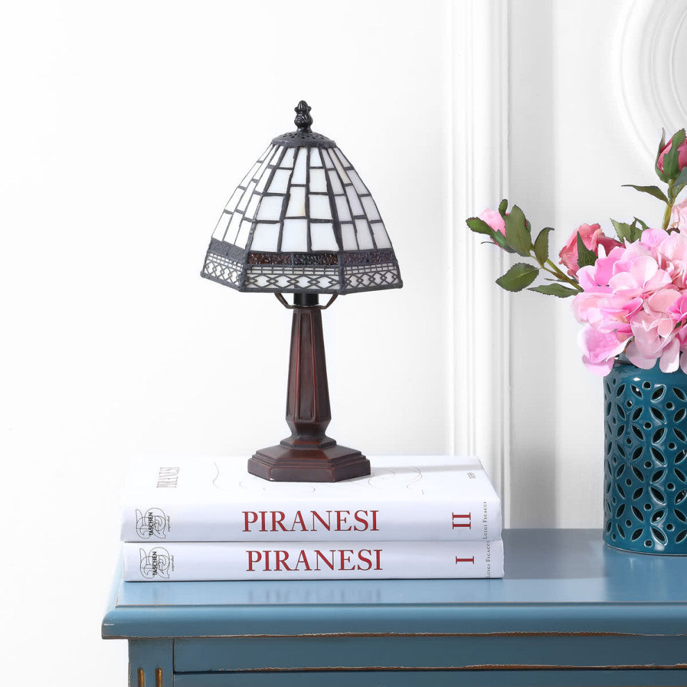 JONATHAN Y Lighting JYL8016A Carter 1 Light 12" Tall LED Tiffany - Bronze