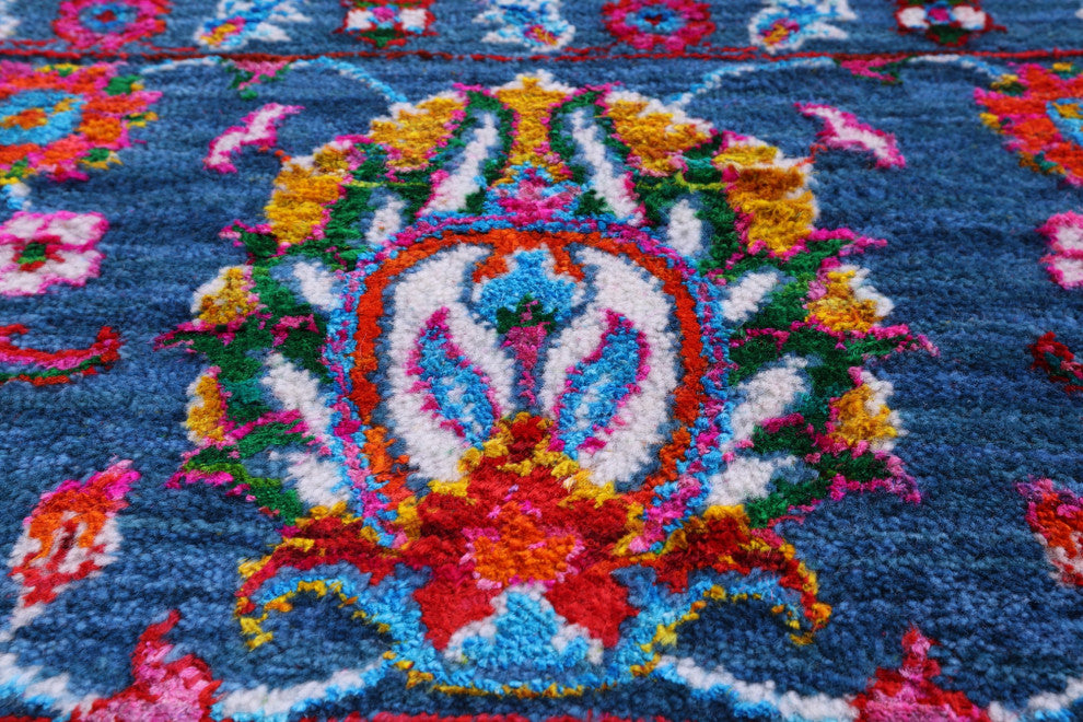 8' 2" X 10' 1" Wool & Silk Persian Hand Knotted Rug - Q14919