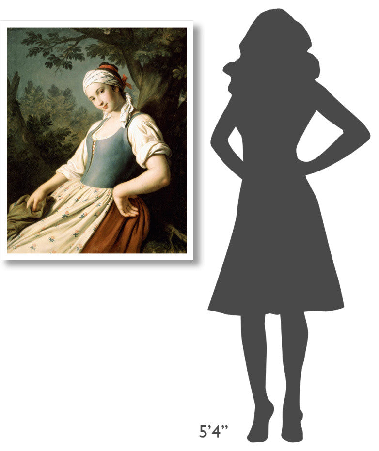"Young Woman" Digital Paper Print by Pietro Antonio Rotari, 30"x37"