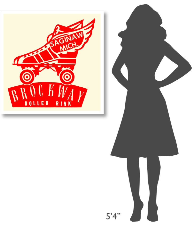 "Brockway Roller Rink" Digital Paper Print by Retrorollers, 32"x32"
