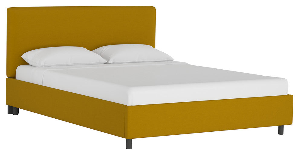 Browder Upholstered Platform Bed, Monaco Citronella, Full