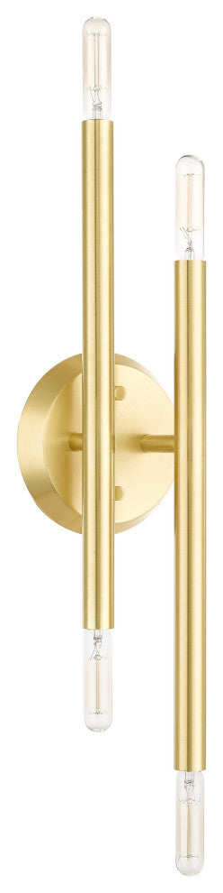 Satin Brass Mid Century Modern Sconce