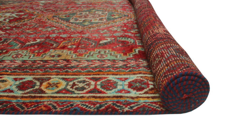 Fine Vintage Distressed Sondra Red Rug