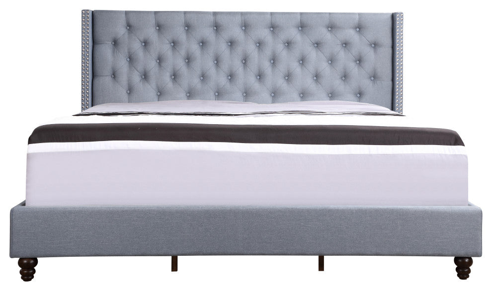 Julie King Bed, Blue