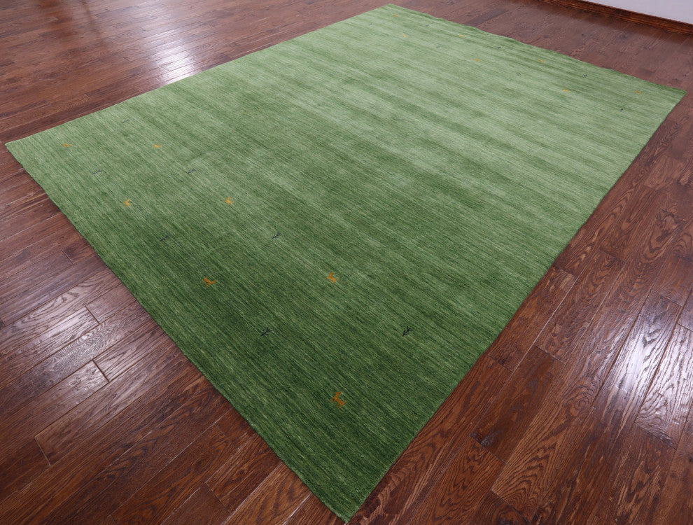 Persian Gabbeh Hand-Knotted Wool Rug 9' 0" X 12' 0" - Q15086