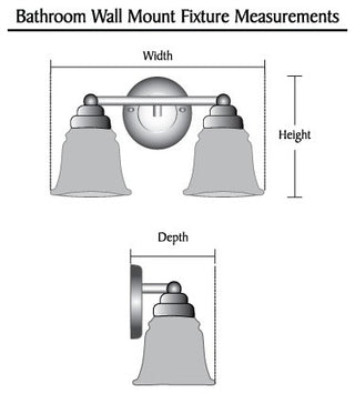 62125, 3-Light Metal Bathroom Vanity Wall Light Fixture, Chrome