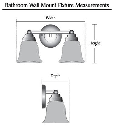 62125, 3-Light Metal Bathroom Vanity Wall Light Fixture, Chrome