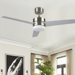Safavieh Radcliff Ceiling Light Fan Brushed Nickel
