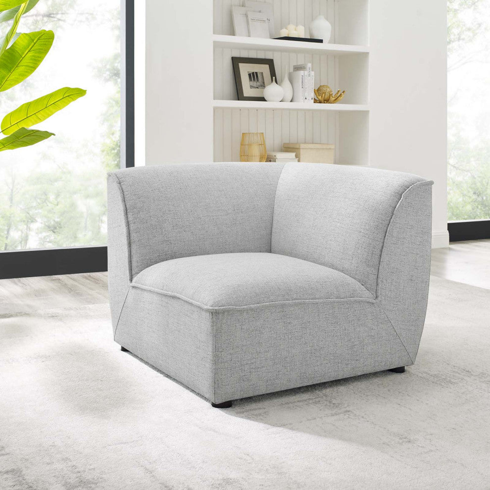 Comprise Corner Sectional Sofa Chair Light Gray