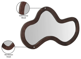 Oblique Mirror, Brown, 28" X 48"