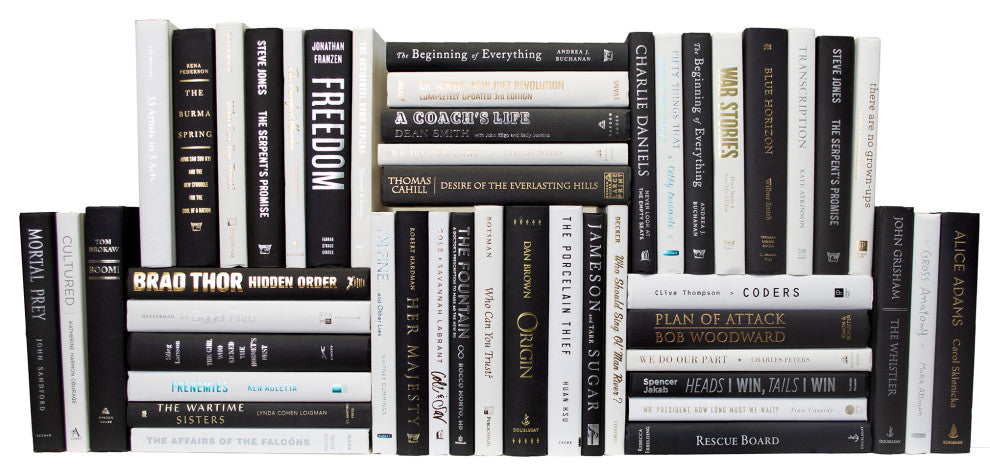 Modern Piano Book Wall, Set of 50
