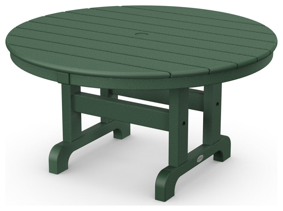 Polywood Round 36" Conversation Table, Green