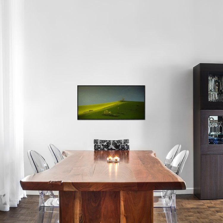 "Painted With Light" Framed Canvas Giclee by Matej Rumansky, 37x19"