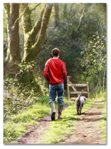 The Macneil Studio 'Dog Walker' Canvas Art, 24" x 32"