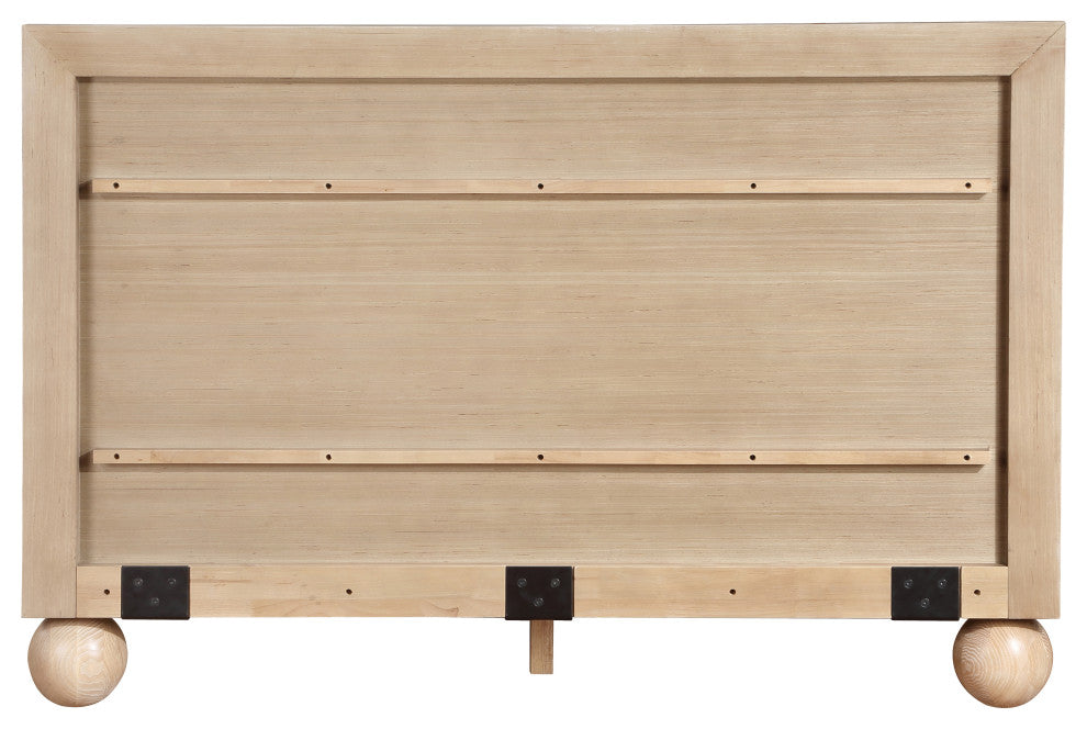 Kent Solid Ash Wood Bed, Natural, King