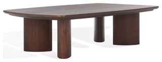 Safavieh Couture Barnard Rectangle Wood Coffee, Walnut