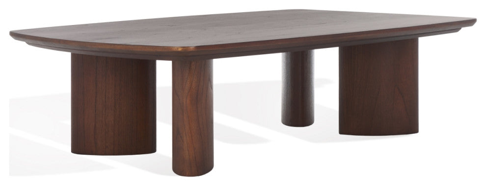 Safavieh Couture Barnard Rectangle Wood Coffee, Walnut